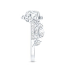 IGI Verified Nature Inspired Engagement Ring with 2 Carat Lab Grown Diamond Lab - ( E-VS1 ) - Rosec Jewels