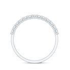 Rosec Jewels-Moissanite Half Eternity Ring in Shared Prong Setting