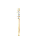 Rosec Jewels-Moissanite Half Eternity Ring in Shared Prong Setting