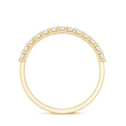 Rosec Jewels-Moissanite Half Eternity Ring in Shared Prong Setting