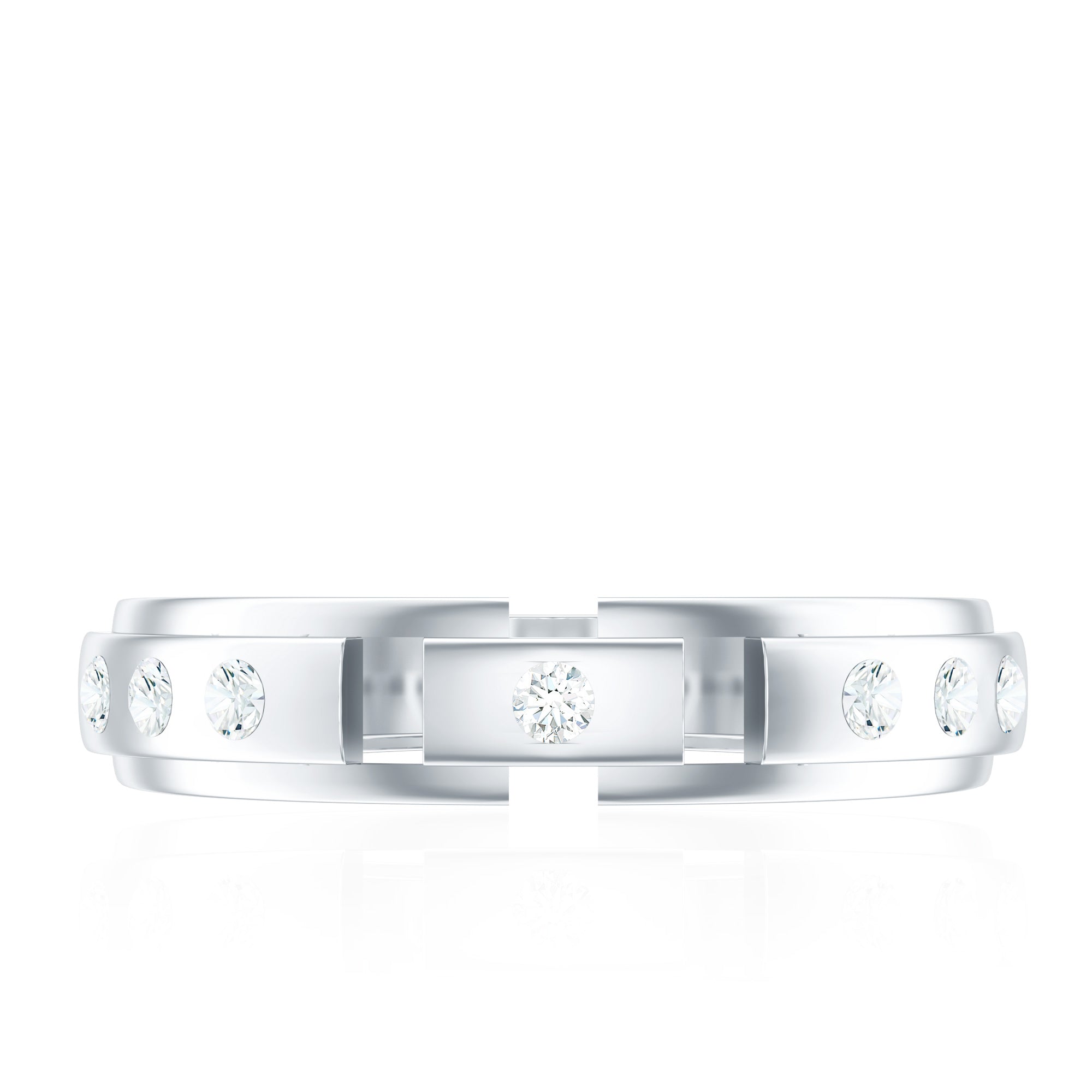 Rosec Jewels-Natural Diamond Wedding Band for Men