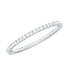 Certified Natural Diamond Stackable Wedding Ring Natural - ( HI-SI ) - Rosec Jewels