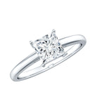 1 CT Princess Cut Moissanite Solitaire Ring for Women D-VS1 - Rosec Jewels