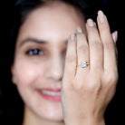 1 CT Princess Cut Moissanite Solitaire Ring for Women D-VS1 - Rosec Jewels