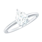 Solitaire Moissanite Teardrop Engagement Ring for Women D-VS1 - Rosec Jewels
