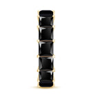 Certified Princess Cut Lab Grown Black Diamond Eternity Ring for Women AAAA ( Synthetic ) - Rosec Jewels