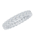 Rosec Jewels-Princess Cut Cubic Zirconia Eternity Wedding Band Ring with Certificate