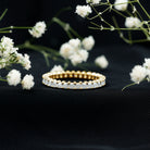 Rosec Jewels-Princess Cut Cubic Zirconia Eternity Wedding Band Ring with Certificate