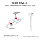 Rosec Jewels-Lab Created Ruby Infinity Heart Promise Ring