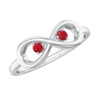 Rosec Jewels-Lab Created Ruby Infinity Promise Ring