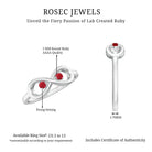 Rosec Jewels-Lab Created Ruby Infinity Promise Ring