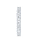 Certified Princess Cut Lab Grown Diamond Eternity Wedding Band Lab - ( EF-VS ) - Rosec Jewels
