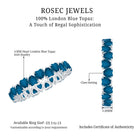 Rosec Jewels-London Blue Topaz Heart Eternity Band Ring