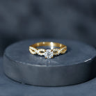 1 CT Round Shape Moissanite Crossover Infinity Ring D-VS1 - Rosec Jewels