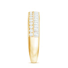 Certified Real Diamond Half Eternity Wedding Band Natural - ( HI-SI ) - Rosec Jewels