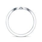 Certified Moissanite Chevron Enhancer Ring D-VS1 - Rosec Jewels