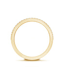 Thick Moissanite Half Eternity Wedding Band D-VS1 - Rosec Jewels