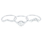 Vintage Inspired Moissanite 3 Piece Wedding Ring Sets D-VS1 - Rosec Jewels