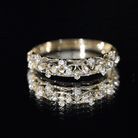Womens Moissanite Filigree Eternity Band Ring D-VS1 - Rosec Jewels