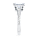 IGI Certified 3 Carat Lab Grown Diamond Emerald Cut Engagement Ring in Split Shank Lab - ( E-VS1 ) - Rosec Jewels