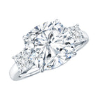 5 Carat Cushion Cut Lab Grown Diamond Journey Ring with IGI Certificate Lab - ( E-VS1 ) - Rosec Jewels