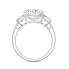 5 Carat Cushion Cut Lab Grown Diamond Journey Ring with IGI Certificate Lab - ( E-VS1 ) - Rosec Jewels