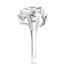 IGI Graded 5 Carat Heart Shape Lab Grown Diamond Cocktail Ring Lab - ( E-VS1 ) - Rosec Jewels