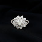 IGI Documented 1 Carat Lab Grown Diamond Statement Ring for Women Lab - ( E-VS1 ) - Rosec Jewels