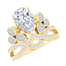 IGI Verified 2 Carat Lab Grown Diamond Cocktail Ring for Women Lab - ( E-VS1 ) - Rosec Jewels