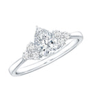 1 Carat Lab Grown Pear Diamond Engagement Ring IGI Certified Lab - ( E-VS1 ) - Rosec Jewels