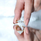 1 Carat Lab Grown Pear Diamond Engagement Ring IGI Certified Lab - ( E-VS1 ) - Rosec Jewels