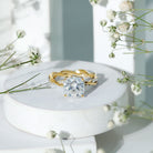 IGI Graded 3 Carat Solitaire Lab Grown Diamond Braided Engagement Ring Lab - ( E-VS1 ) - Rosec Jewels