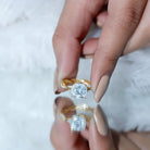 IGI Graded 3 Carat Solitaire Lab Grown Diamond Braided Engagement Ring Lab - ( E-VS1 ) - Rosec Jewels