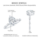 IGI Certified 2 Carat Diamond Pear Shaped Engagement Ring for Women Lab - ( E-VS1 ) - Rosec Jewels