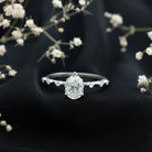 IGI Certified 2 Carat Diamond Pear Shaped Engagement Ring for Women Lab - ( E-VS1 ) - Rosec Jewels