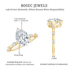 IGI Certified 2 Carat Diamond Pear Shaped Engagement Ring for Women Lab - ( E-VS1 ) - Rosec Jewels