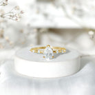 IGI Certified 2 Carat Diamond Pear Shaped Engagement Ring for Women Lab - ( E-VS1 ) - Rosec Jewels
