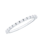 Rosec Jewels-Baguette Cut Diamond Stackable Ring in Shared Prong Setting