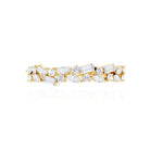 Real Diamond Half Eternity Band Ring Natural - ( HI-SI ) - Rosec Jewels