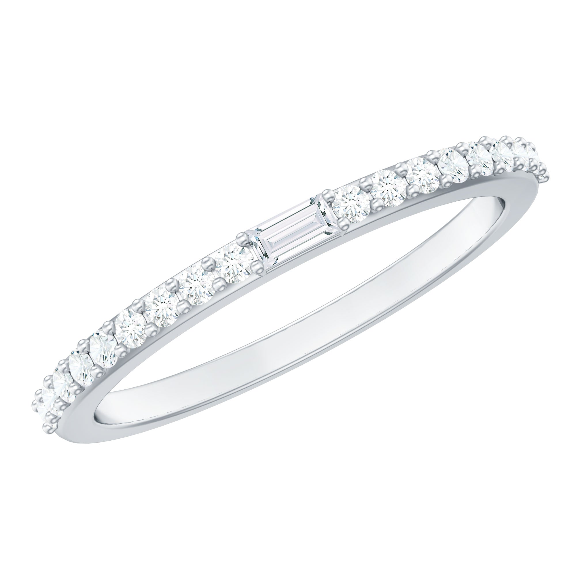 Rosec Jewels-Real Diamond Half Eternity Ring