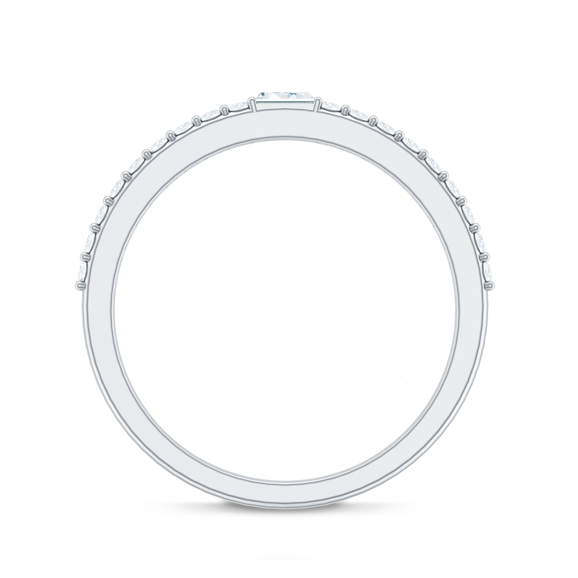 Rosec Jewels-Real Diamond Half Eternity Ring