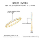 Rosec Jewels-Real Diamond Half Eternity Ring