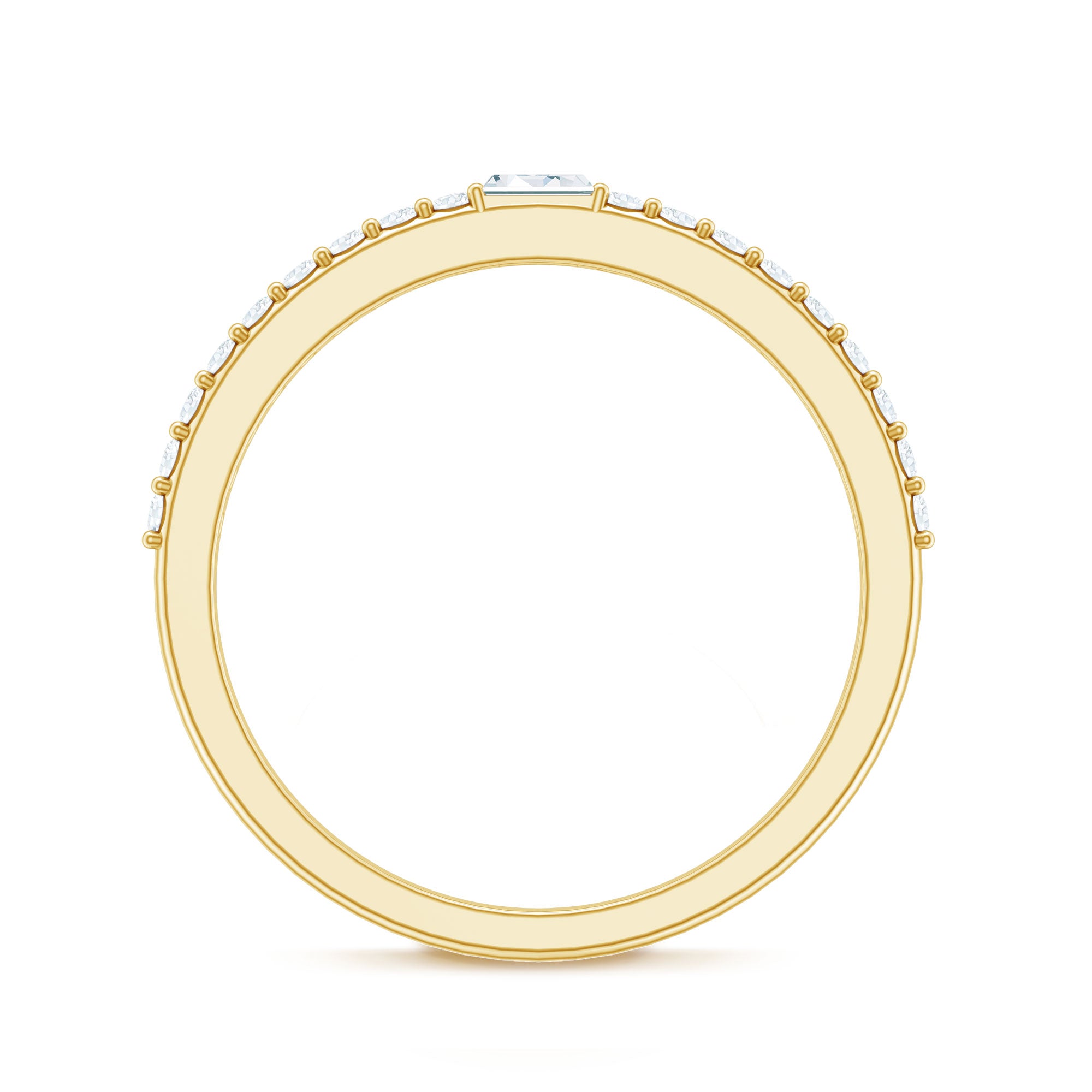 Rosec Jewels-Real Diamond Half Eternity Ring