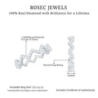 Rosec Jewels-Minimal Diamond Zig Zag Eternity Band Ring