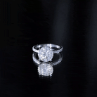 Certified Moissanite 10 MM Round Cut Engagement Ring D-VS1 - Rosec Jewels