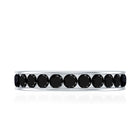 2.75 CT Channel Set Black Spinel Eternity Ring AAA - Rosec Jewels