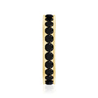 2.75 CT Channel Set Black Spinel Eternity Ring AAA - Rosec Jewels