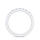 Rosec Jewels-Natural Channel Set Black Spinel Eternity Ring for Anniversary
