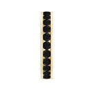 Rosec Jewels-Natural Channel Set Black Spinel Eternity Ring for Anniversary