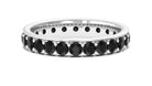 Rosec Jewels-2.25 CT Black Spinel Eternity Band Ring
